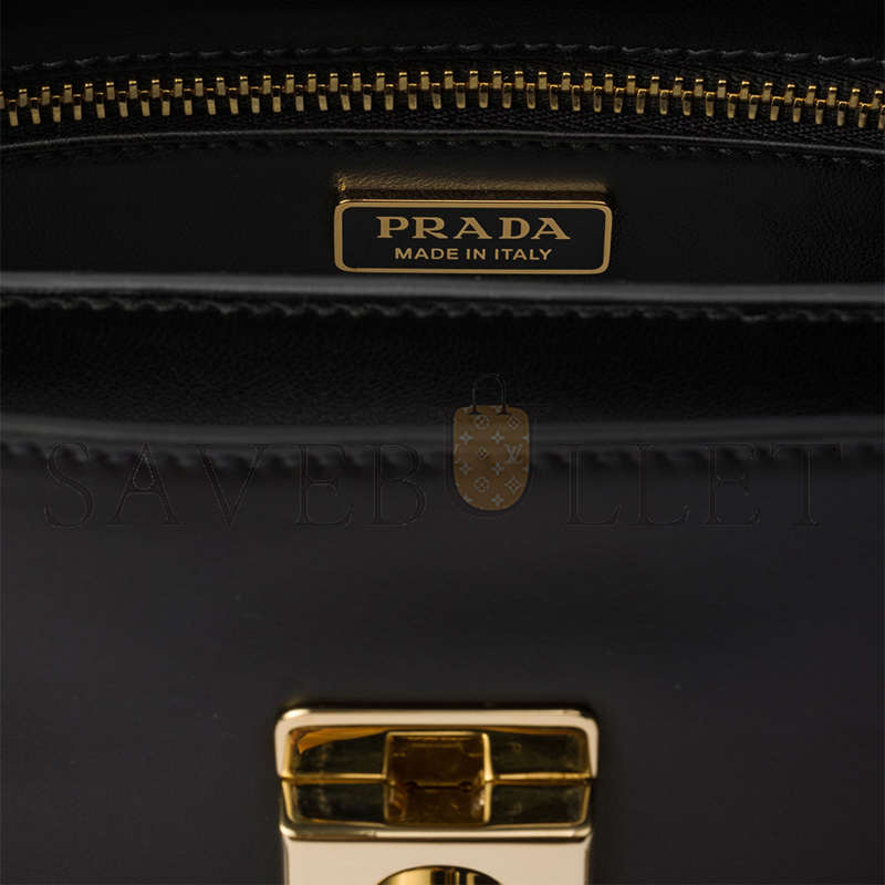 PRADA SOFT SOUND SMALL LEATHER SHOULDER BAG WITH CHARMS 1BD379 (24*13.5*5cm) PRADA SOFT SOUND SMALL LEATHER SHOULDER BAG WITH CHARMS 1BD379 (24*13.5*5cm)